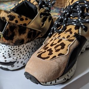 Steve Madden Cliff Animal Platform Sneaker 7.5